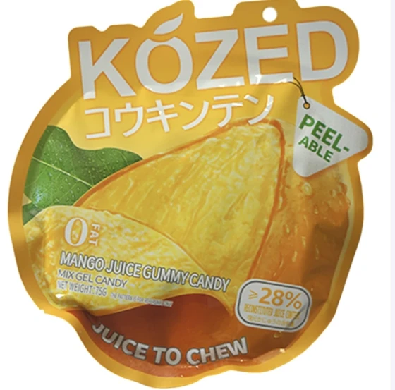 KOZED PELLABLE MANGO JUICE GUMMY CANDY
