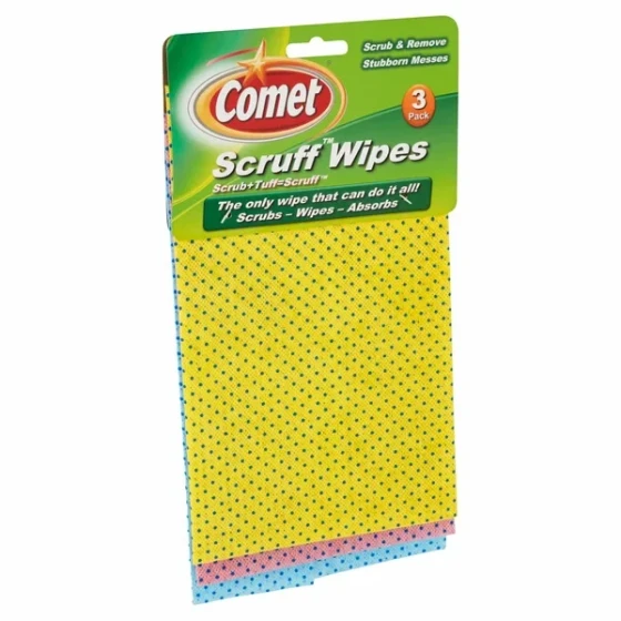 COMET SCRUF WIPES 3 PACK