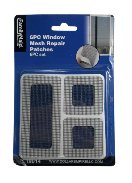 9 PC WINDOW MESH REPAIR PATHCES 6 PC SET