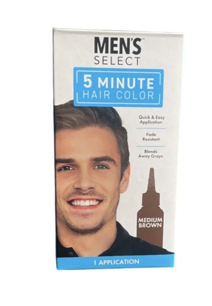 MENS SELECT MEDIUM BROWN HAIR COLOR