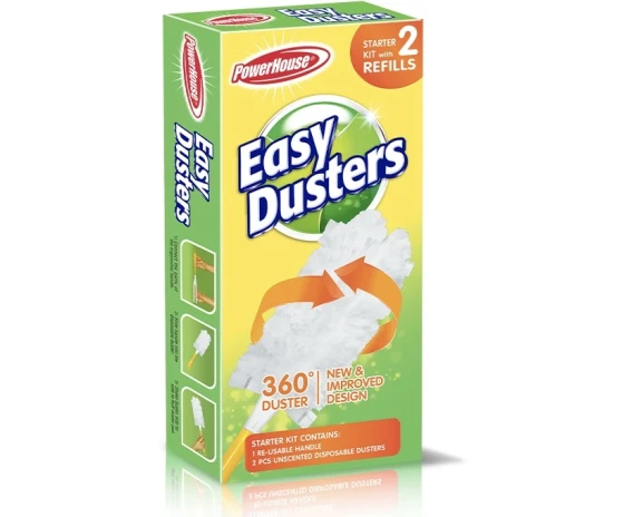 POWER HOUSE EASY DUSTERS 2 REFILLS 360 DEGREES DUSTERS