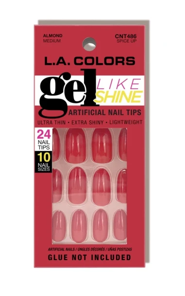 RED GEL LIKE SHINE NAILS