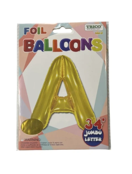A GOLD JUMBO LETTER 34 INCH