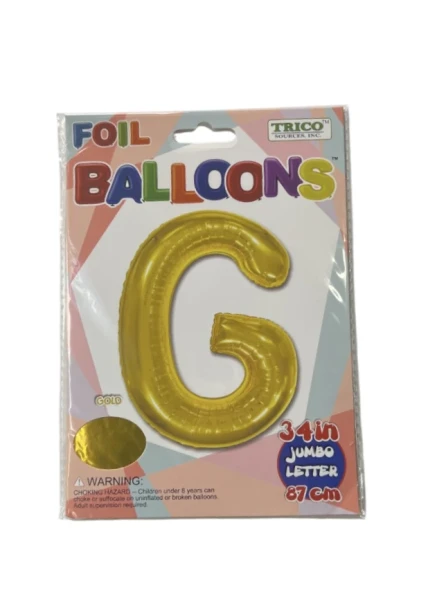 G GOLD JUMBO LETTER 34 INCH