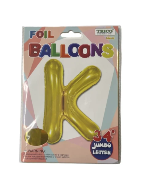 K GOLD JUMBO LETTER 34 INCH