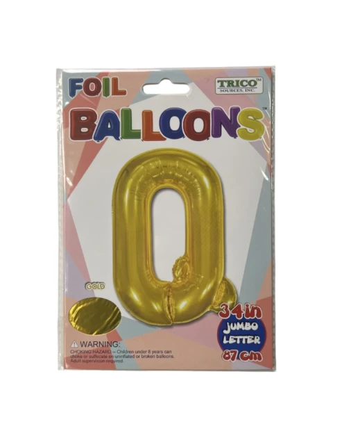 Q GOLD JUMBO LETTER 34 INCH