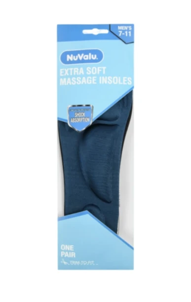 NUVALU EXTRA SOFT MASSAGE INSOLES