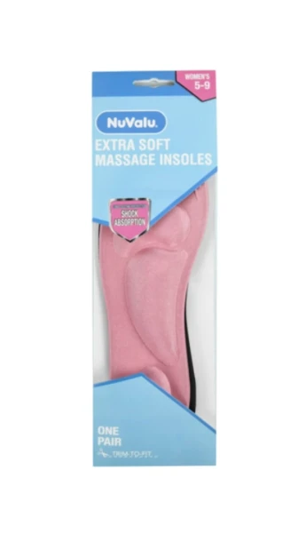 NUVALU EXTRA SOFT MASSAGE INSOLES