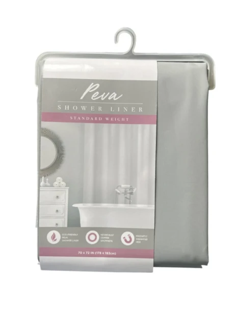 PEVA SHOWER LINER 70 X 72 INCH