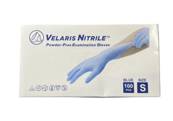 DISPOSABLE LARGE BLUE GLOVES 100 COUNT