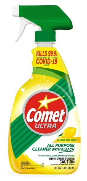 COMET ULTRA LEMON ALL PURPOSE CLEANER WITH BLEACH 32 FL OZ