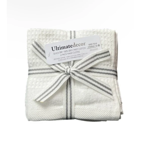 WASH CLOTHS 6 PACK