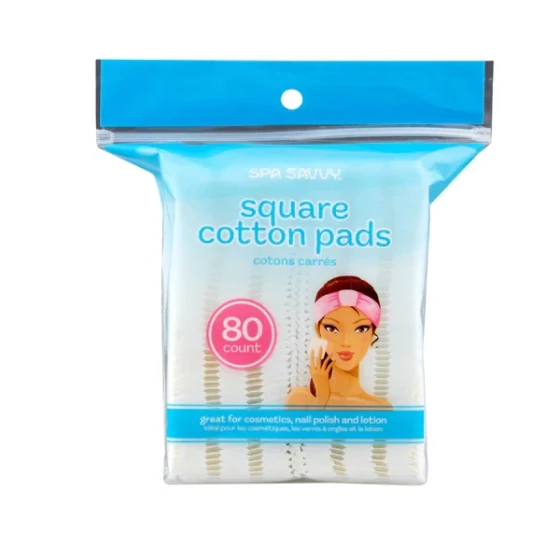 SQUARE COTTON PADS 80 COUNT