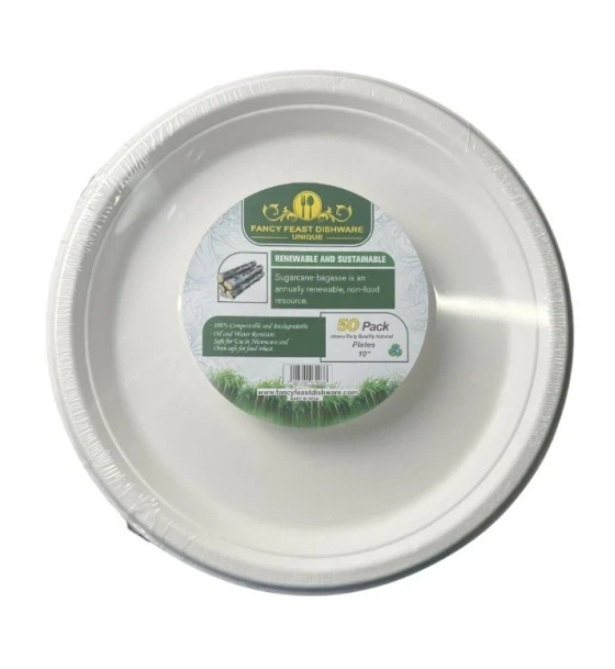 FANCY FEAST DISHWARE 50 PACK PLATE 10 INCH