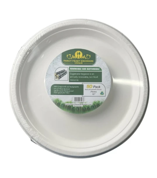 FANCY FEAST DISHWARE 50 PACK PLATE 10 INCH