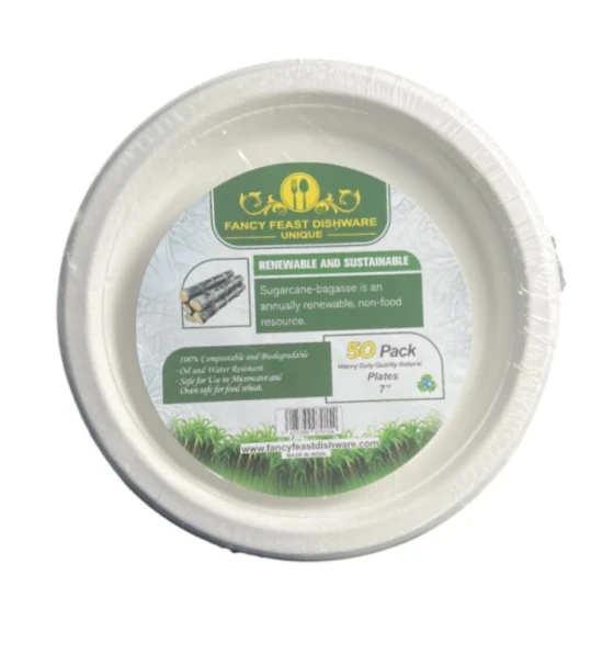 FANCY FEAST DISHWARE 50 PACK PLATE 7 INCH