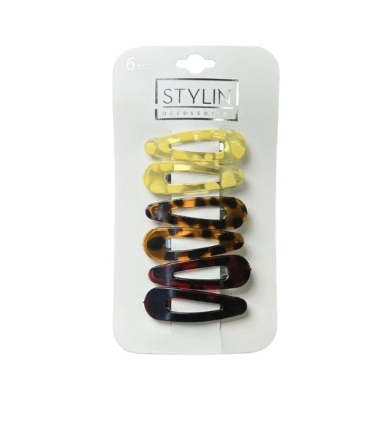 6 HAIR CLIPS