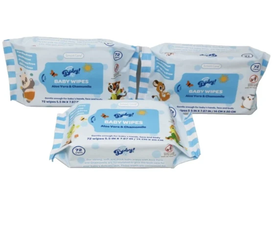 BABY WIPES ALOE VERA AND CHAMOMILE