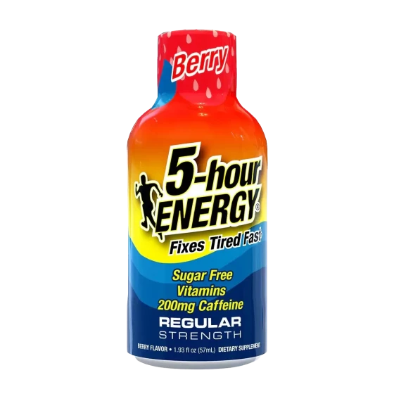 5 HOUR ENERGY SUAR FREE VITAMINS 200 MG CAFFEINE 1.93 FL OZ