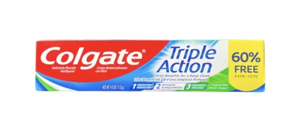 COLGATE TRIPLE ACTION TOOTHPASTE 4 OZ