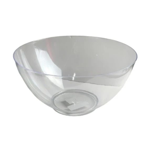 PLASTIC ROUND SALAD BOWL CLEAR