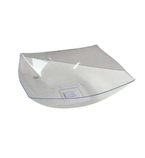 PLASTIC SQUARE SALAD BOWL 128 OZ CLEAR