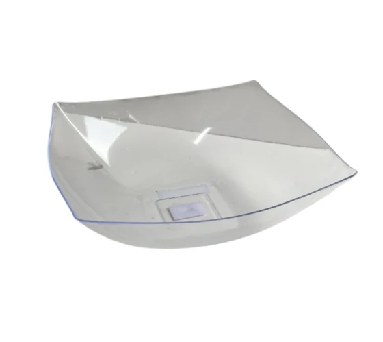 PLASTIC SQUARE SALAD BOWL 128 OZ CLEAR