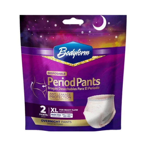 BODYFORM PERIOD PANTS 2 PANTS XL FOR HEAVY FLOW