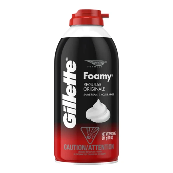 GILLETE FOAMY REGULAR SHAVE FOAM 11 OZ
