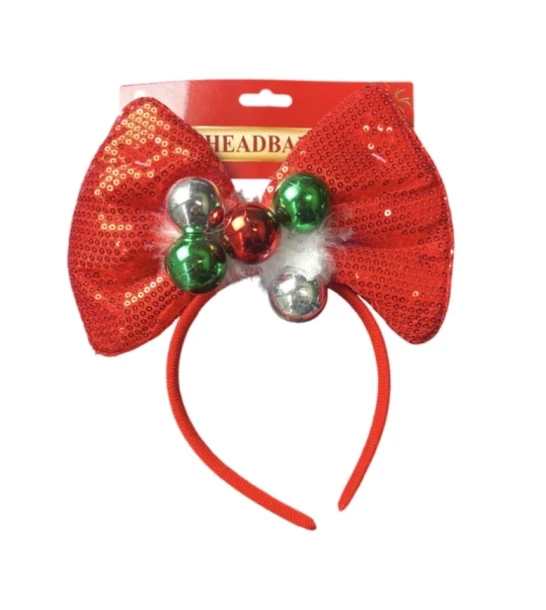 HEADBAND WITH BOW AND BALLS