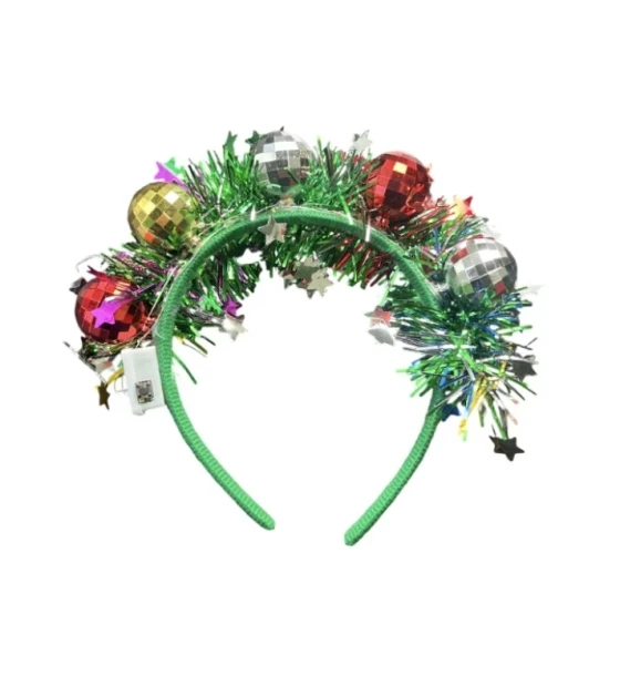HEADBAND CHRISTMAS BALLS LIGHT UP