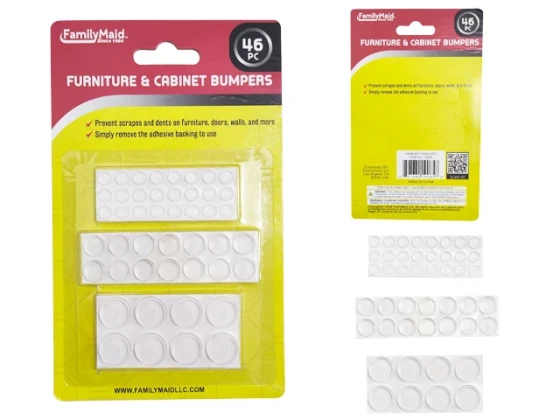 FURNITURE AND CABINET BUMPERS 46 PC