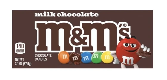 M AND M BOX CHOCOLATE 3.1 OZ