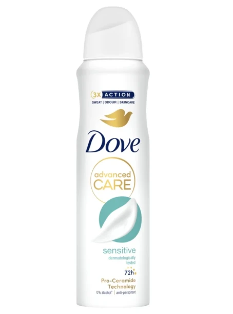 DOVE ADVANCED CARE SENSITIVE 150 ML
