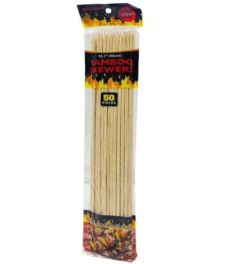15.7 INCH BAMBOO SKEWERS 50 PCS