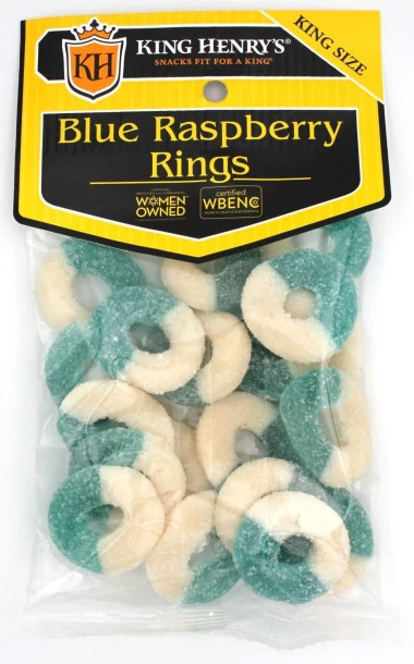 BLUE RASPBERRY RINGS 7 OZ