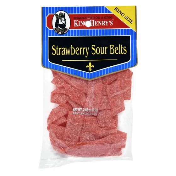 STRAWBERRY SOUR BELTS 2.65 OZ