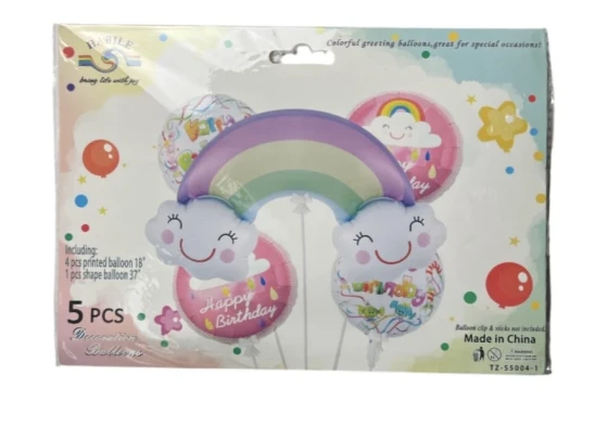 HAPPY BIRTHDAY BALLOON SET 5 PCS