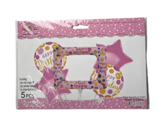 HAPPY BIRTHDAY BALLOON SET 5 PCS