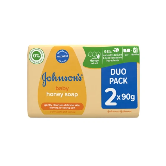 JOHNSONS BABY HONEY SOAP 2 PACK
