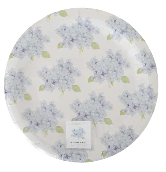 SARA FITZ FLORAL 10 INCH DESSER PLATES 16 COUNT