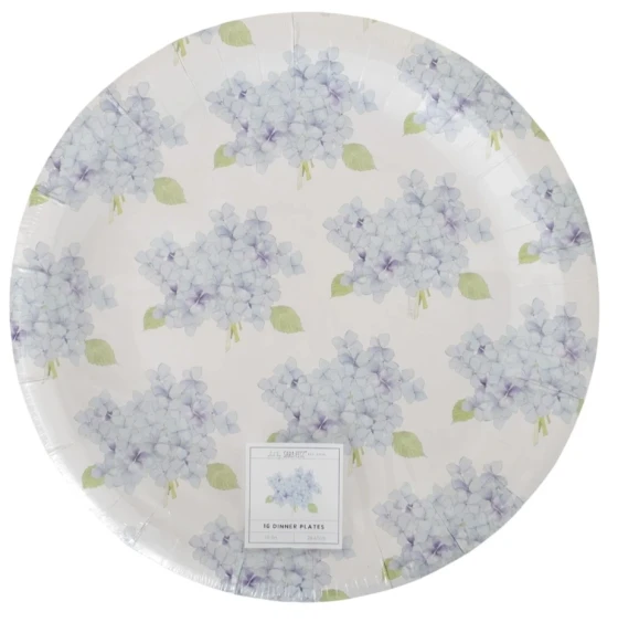 SARA FITZ FLORAL 8 INCH SALAD PLATES 16 COUNT