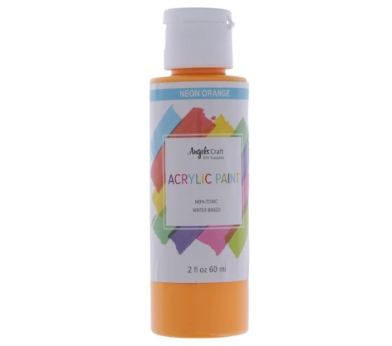 NEON ORANGE ACRYLIC PAINT 60 ML