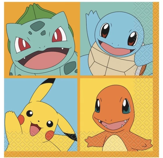 POKEMON NAPKIN 16 COUNT