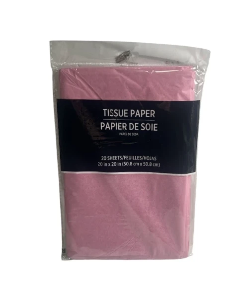 PINK TISSUE PAPER 20 SHEETS