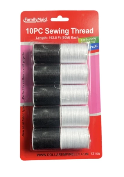 10 PC SEWING THREAD