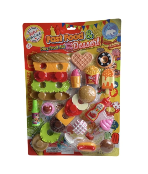 FAST FOOD AND DESSERT PLAY SET