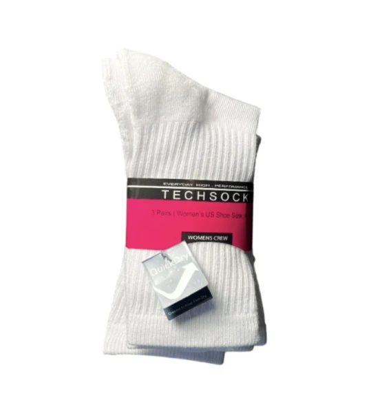 TECHSOCK WOMENS CREW 3 PAIRS 4-10 SIZE