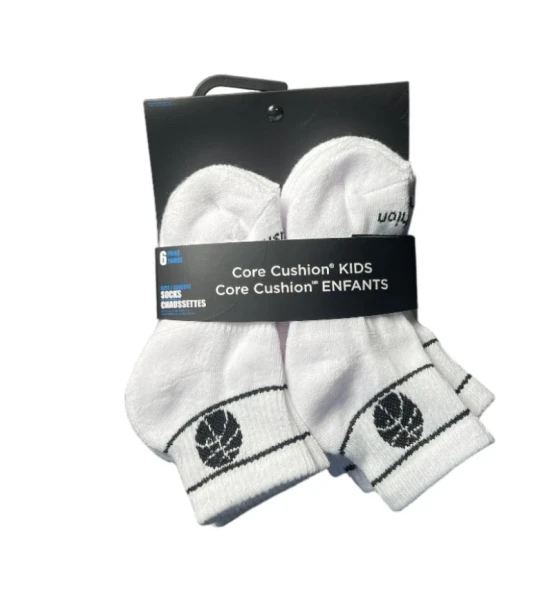CORE CUSHION KIDS SOCKS 6 PAIRS