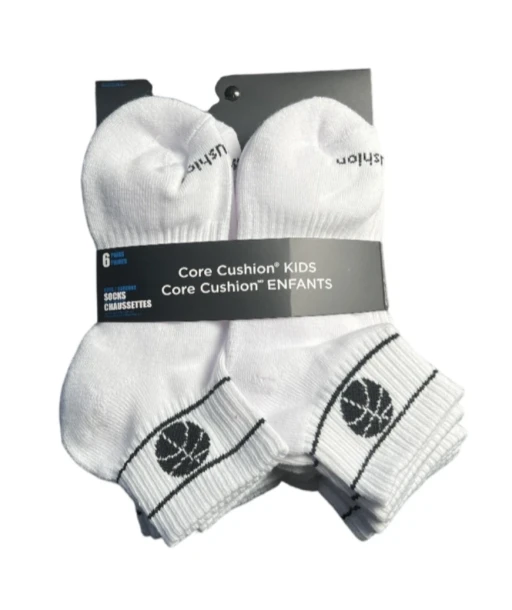 CORE CUSHION KIDS SOCKS 6 PAIRS